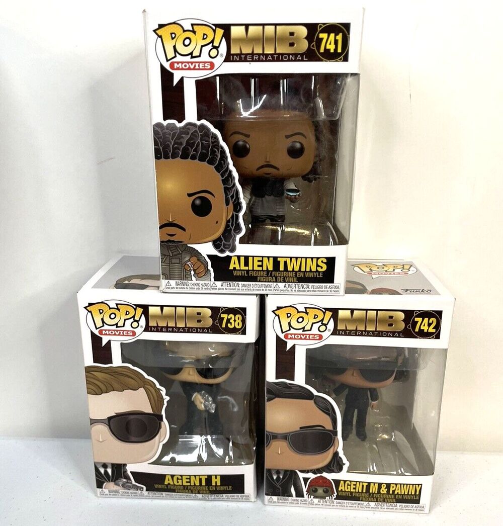 Funko POP! Movies Men in Black S2 Figures ~SET OF 3~ Alien Twins Agent H M Pawny